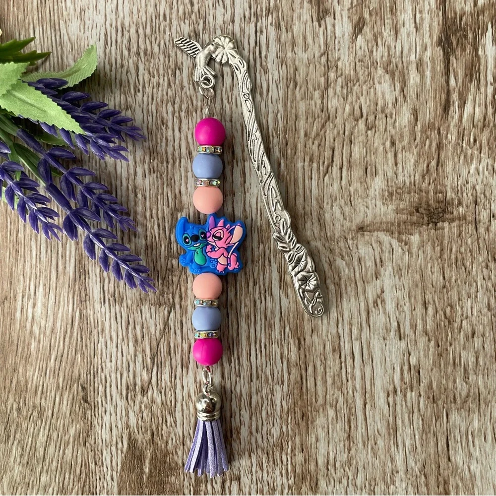 Bookmark Stitch Handcrafted Artisan Beaded Metal Journal Gift Read Book
